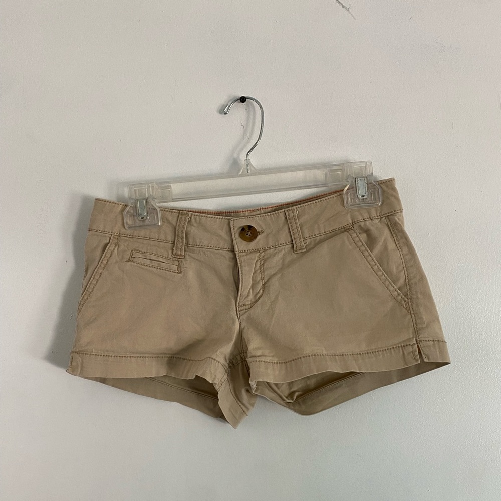 So shorts, size 0, khaki color